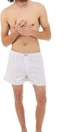 Hart England Men's Boxer Shorts - Pinstripe Underwear, Poly Cotton Fabric Blend - 2-Pack