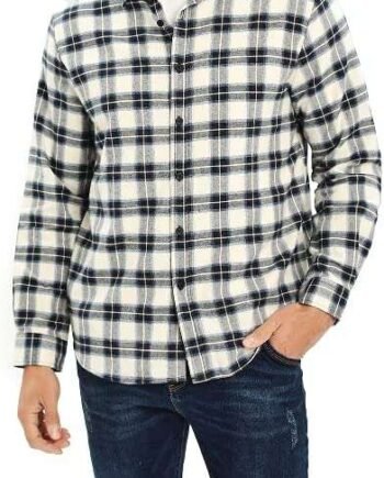 Zahala Battery Mens Plaid Flannel Long Sleeve Shirts Men's Casual Cotton Slim-Fit Button Down Shirt