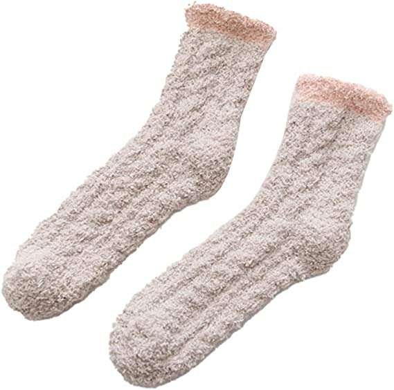osiuujkw Cold Winter Warm Sock Soft Socks Bed Comfortable Hosiery Accessory