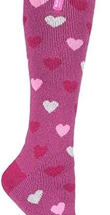 HEAT HOLDERS Lite - Ladies Thin Extra Long Knee High 1.6 TOG Patterned Winter Warm Thermal Socks