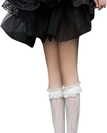 Women Ladies Fashion Sexy Lace Lolita Calf Socks In The Lace Japanese Half Leg Socks Knee High Socks for Women