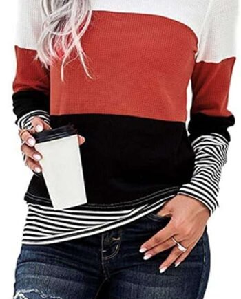 ANFTFH Women's Shirt Lightweight Warm Heat Resistant Long Sleeves Solid Color Fashion Standard Size Casual Loose Tunic Tops