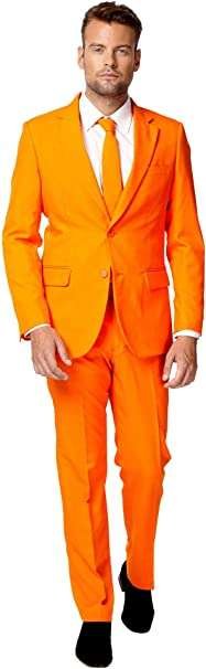OppoSuits Solid Color Party Suits - Colorful Outfits for Prom, Weddings, Bachelor Parties - Comes with Blazer, Pants & Tie