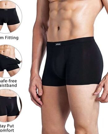 wirarpa Mens Mirco Modal Underwear Trunks Soft Boxer Shorts Gents Microfibre Underpants Multipack