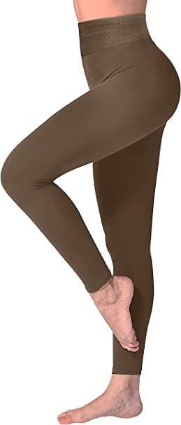 Trifolium Women's Warm Brushed Fleece High Waist Leggings Winter Thermal Yoga Gym Sports Stretchy Pants