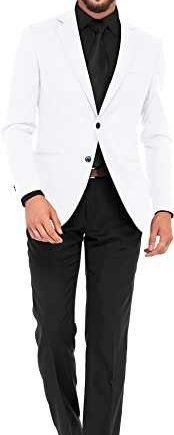 STYLE INSTANT Men's Blazer 2 Button Long Sleeve Regular Fit Suit Sport Coat Jacket Casual Lightweight Business Office Meeting Coat