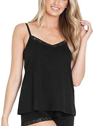 CityComfort Womens Pyjamas Short with Lace Cotton Pjs for Women Sets