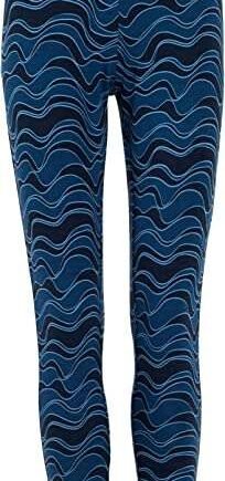 Weird Fish Tamra Floral Print Bamboo Yoga Leggings Sea Green