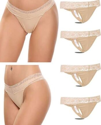 Avidlove Thong Tangas Womens Lingerie Strings G-Strings Sexy Underwear Panties Cotton with Lace