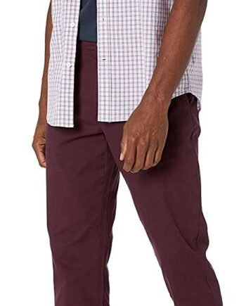 Essentials Men's Regular-Fit Short-Sleeve Poplin Shirt