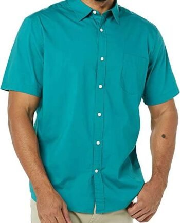 Men's Short-Sleeved Stretch Poplin Shirt (Available in Big & Tall)