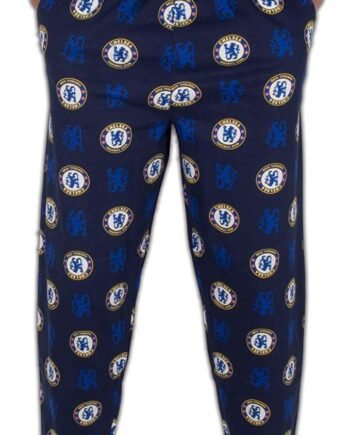 Chelsea FC Mens Lounge Pants Pyjama Bottoms Official Football Gift