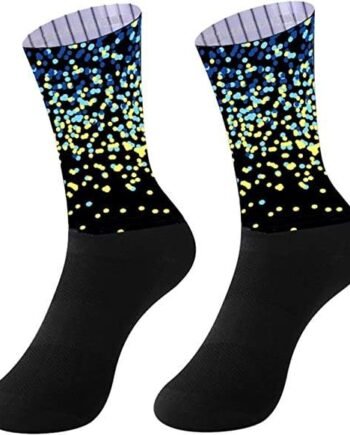 with Bike Team Aero Socks Seamless Anti Slip Cycling Socks Road Bicycle Socks Outdoor Racing Bike Compression Sport Sock