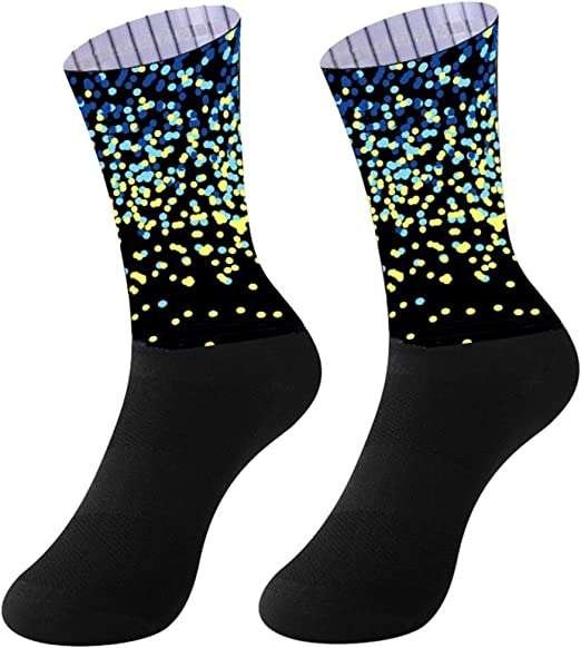 with Bike Team Aero Socks Seamless Anti Slip Cycling Socks Road Bicycle Socks Outdoor Racing Bike Compression Sport Sock