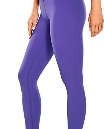 CRZ YOGA Women's Neon Colors Leggings High Waisted Workout Tights Stretchy Yoga Pants Naked Feeling - 25 Inches