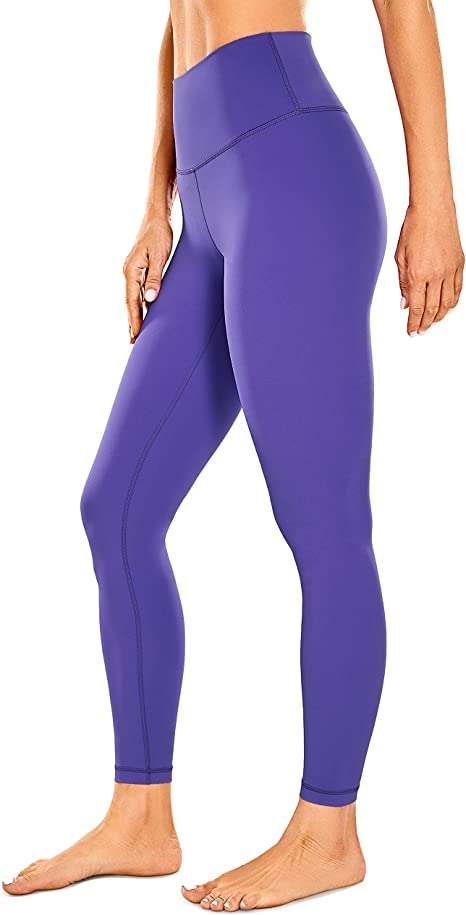 CRZ YOGA Women's Neon Colors Leggings High Waisted Workout Tights Stretchy Yoga Pants Naked Feeling - 25 Inches