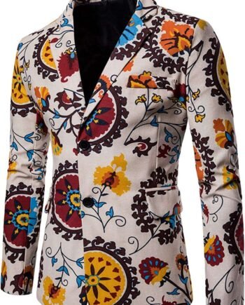 Suit Blazer for Men Slim Fit Business Suits Blazer Two Buttons Chic Tuxedo Coats for Wedding