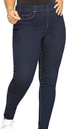 YOURS FOR GOOD Indigo Blue Pull On Jenny Jeggings - Women's