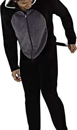Fashion by Purdashian Mens Snug Onesie Adult All in One Fleece Zip Jumpsuit Pyjamas Loungewear Nightwear