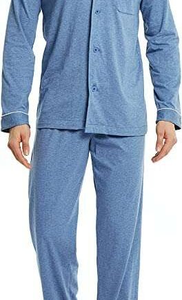 DAVID ARCHY Men's Pyjamas Sets / Men's Lounge Pants Men's Loungewear Set, Breathable and Comfortable Loungewear