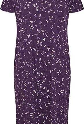 Yours Curve Ditsy Print Placket Midaxi Nightdress - Women's - Plus Size Curve