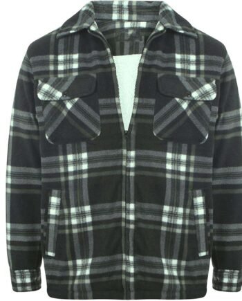 Inspire Me Mens Fleece Padded Lumberjack Hooded Thermal Check Shirt Long Sleeve Sherpa Fur Lined Material Machine Washable Decent Look Feel Comfortable
