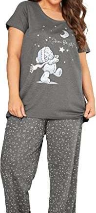 Yours Curve Tatty Teddy Shine Bright Pyjama Set - Women's - Plus Size Curve