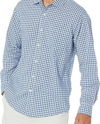Men's Regular-Fit Long-Sleeve Casual Poplin Shirt